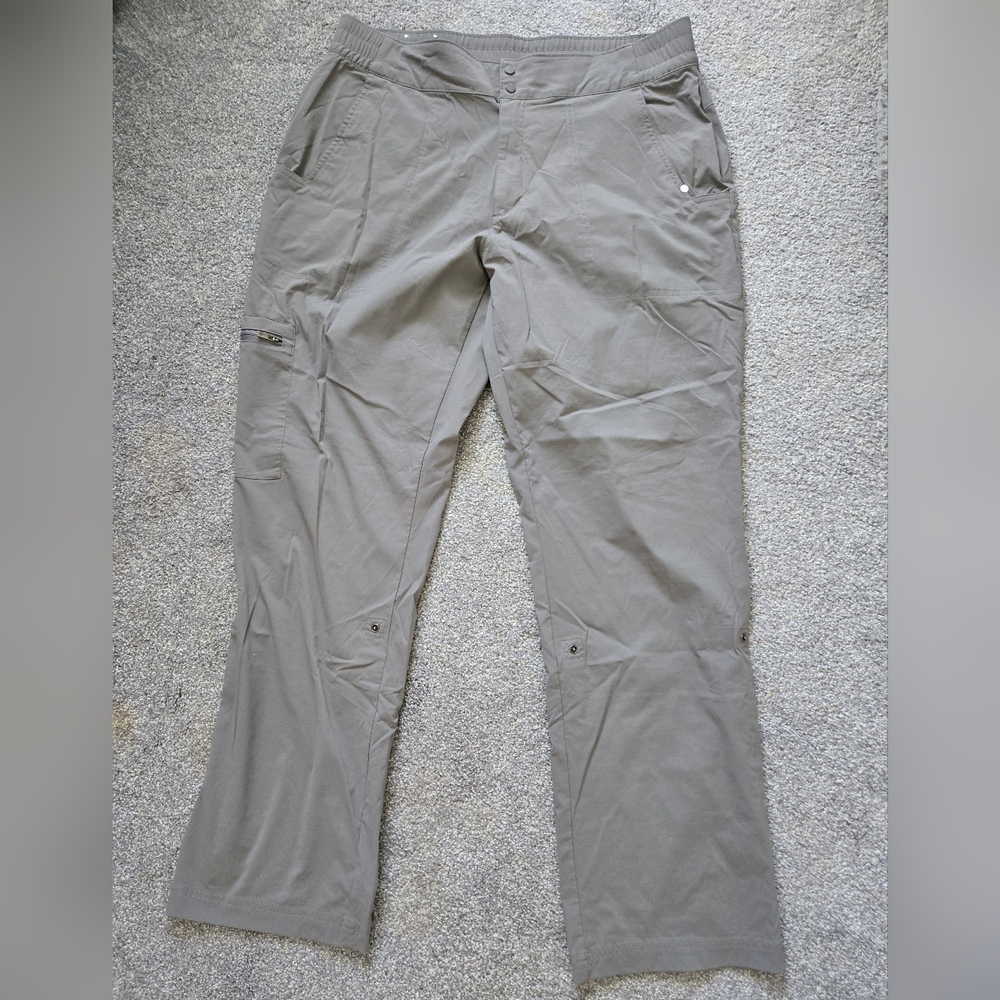 Columbia, Gray Utility Travel/Hiking Pants, Size 16